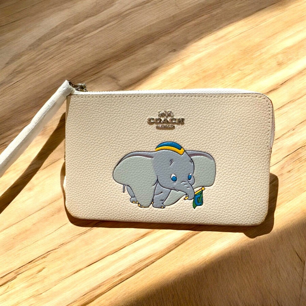 SOLD Rare! Coach x Disney Dumbo wristlet